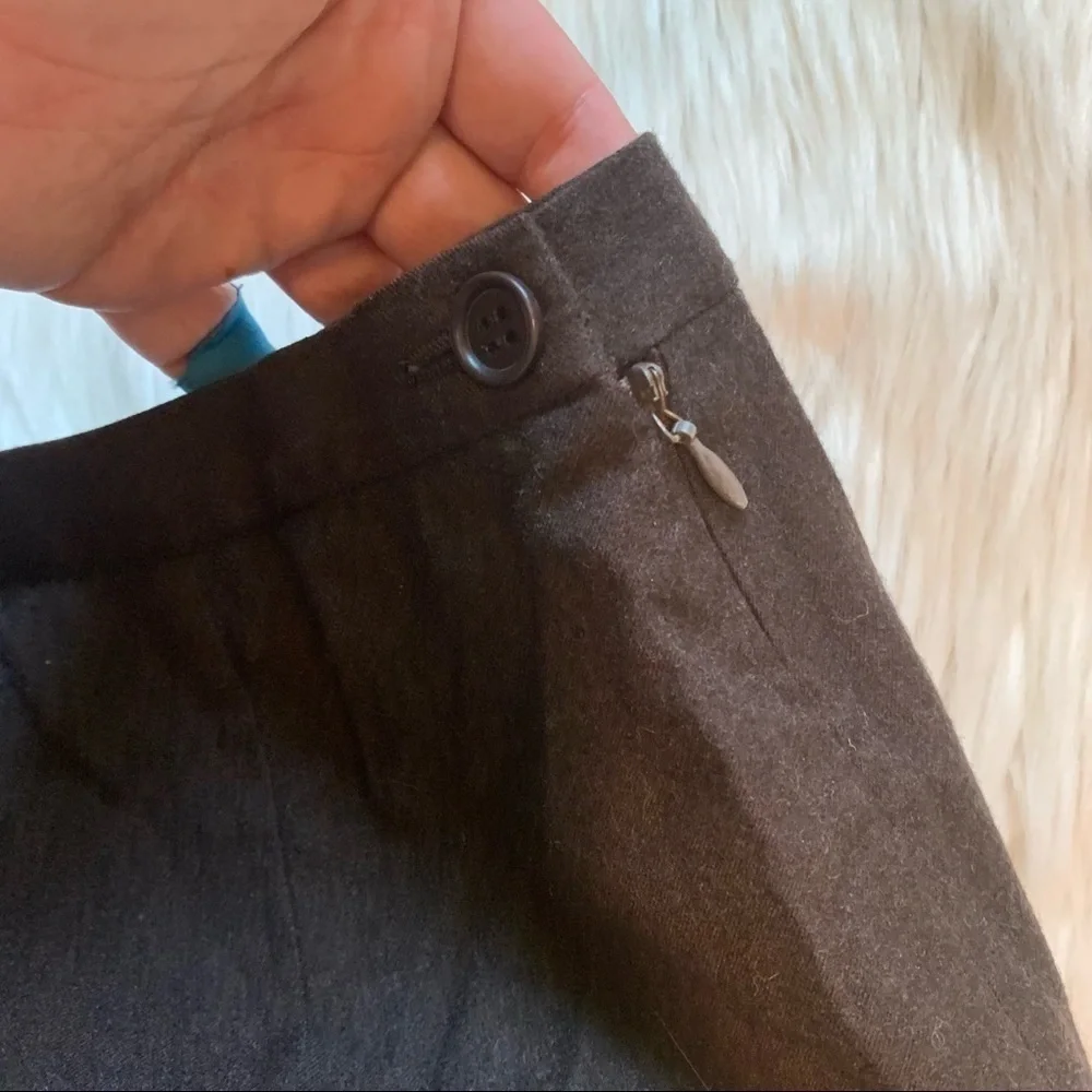 Vintage Giorgio Armani Women's Size 42 (US 10) Pencil Skirt Dark Brown High-Rise